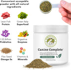 Wholistic Pet Organics Canine Complete - Dog Multivitamin Powder - 8 Oz - Daily Dog Vitamins and Supplements for Homemade Food - Immune System, Skin, Coat & Overall Health - Small and Large Breed