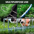 U Shaped Landscape Garden Staples 4 Inch 200 Pack Updated 11Gauge Irrigation Stakes Galvanized Garden Stakes Fabric Pins for Soaker Hose Drip Line Tubing Yard Lawn Staples for Outdoor Decorations