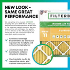 Filterbuy 20x25x5 Air Filter MERV 11 Superior Pet & Allergy Defense (2-Pack), Pleated HVAC AC Furnace Filters for Honeywell FC100A1037, Lennox X6673, and More (Actual Size: 19.88 x 24.75 x 4.38)