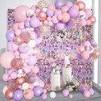 12PCS Light Pink Shimmer Wall Backdrop, Laser Square Sequin Photo Backdrops Panel, Glitter Wall Background for Birthdays, Weddings, Christmas, Engagements, Disco Bachelorette Party Decor (3FTx4FT)