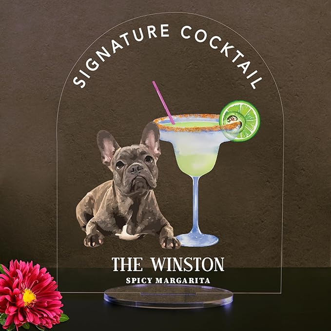Pet Signature Drink Wedding Signs