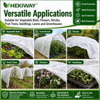 HEKIWAY 10 FT x 40 FT Frost Cloth, Plant Covers for Freeze Protection