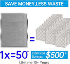 UBeesize 16x25x1 Reusable Electrostatic Air Filter HVAC AC Furnace Filter,MERV 8,Washable, Lasts a Lifetime,Permanent Air Filter,Breathe Fresher,Home And Office(Actual Size:15.5x24.65x0.82 Inch)