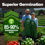 HOME GROWN 𝗨𝗦𝗔 𝗣𝗥𝗘𝗠𝗜𝗨𝗠 25 Heirloom Vegetable Seeds Kit - 12,000+ NON-GMO Seeds for Planting Vegetables, Survival Garden Seed Vault, Tomatoes Carrots Beans Kale Peppers, Indoor Outdoor Garden
