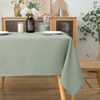 Biscaynebay Tablecloth for Rectangle Tables-70x108 Inch Sage Outdoor Picnic Table Cover-Rectangular Folding Reusable Table Cloths Water Resistant for Kitchen Camping Dining Room Patio Banquet Party