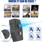 Superior Squirrel Repeller, Ultrasonic Squirrel Mouse Repellent Plug in, Electronic Rat Repeller, Repel Rodents, Mice, Rats, Squirrels, Black