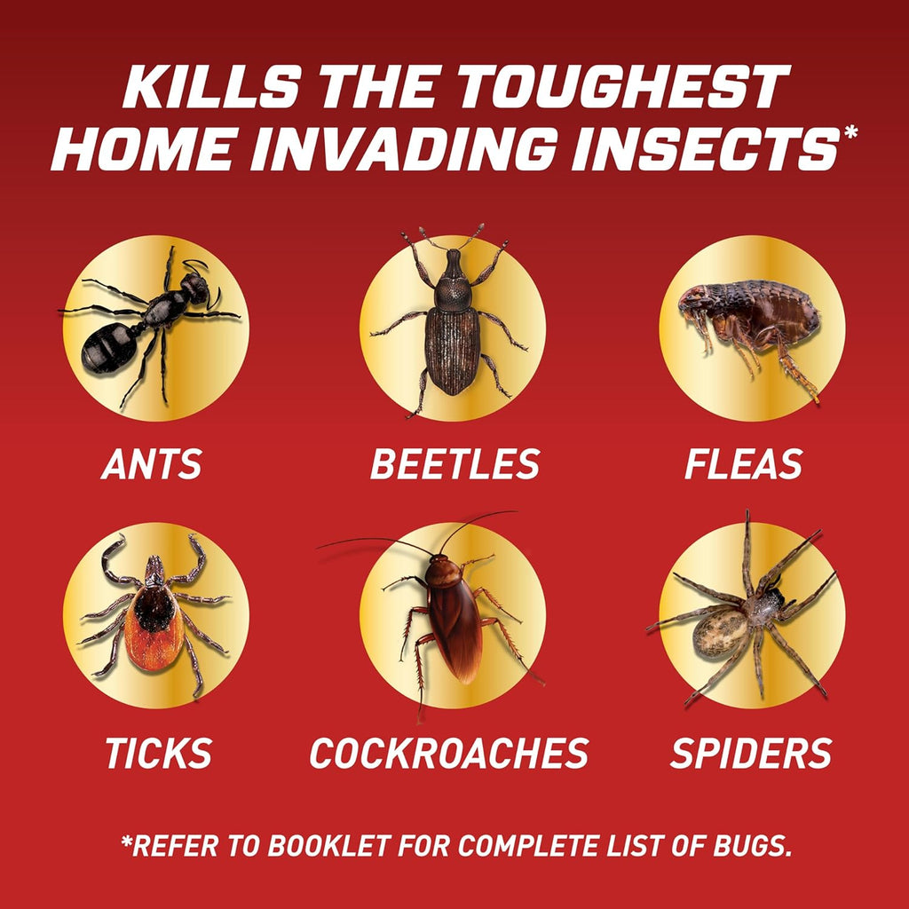 Ortho Home Defense Insect Killer for Indoor & Perimeter2 with Comfort Wand, Controls Ants, Roaches, and Spiders, 1.1 gal