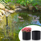 Norme 8 Pcs Aquatic Plant Pots for Pond, Pond Plant Baskets Heavy Duty Fabric Pots for Garden, Aquatic Plants, Bog Plants, Water Lily, Lotus, Flower(8 x 6 Inch)