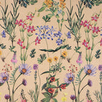 RUSPEPA Wildflower Floral Wrapping Paper Roll for Women, 17 Inches x 16. 4 Feet, Mini Roll, Herbal Kraft Wrapping Paper for Christian Gifts, Birthdays, Weddings, Bridal Shower and Engagement