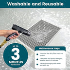 20x20x1 Air Filter-MERV 8, Washable & Reusable Electrostatic Air Filter, AC/HVAC Furnace Filter, Lasts a Lifetime, Permanent Filter, Breathe Fresher,Home And Office Actual Size:19.75x19.75x0.86Inch