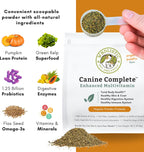 Wholistic Pet Organics Canine Complete - Dog Multivitamin Powder - 4 Lb - Daily Dog Vitamins and Supplements for Homemade Food - Immune System, Skin, Coat & Overall Health - Small and Large Breed