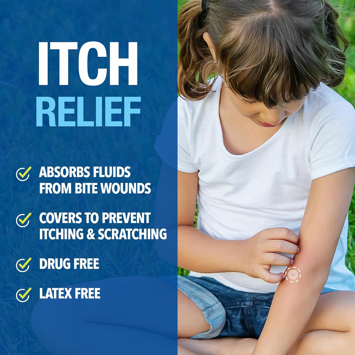 Cutter Bug Bite Patches Itch Relief Hydrocolloid Patches for Kids & Adults, Absorbs Fluids, Helps Heal, Prevents Scratching, Mosquito Itch Relief, Hydrocortisone & Suction Tool Alternative, 51 Count
