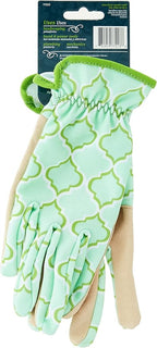 Digz Planter Pro Women's Gardening Gloves and Work Gloves with Touch Screen Compatible Fingertips, Geometric Pattern, Large