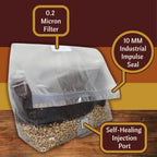 5 lb Mushroom Grow Bag – Sterilized All-in-One Bag with Injection Port – Organic Rye and CVG