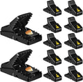 Mouse Trap, 12 Pack Mouse-Traps-Indoor-for-Home Quick Effective Sanitary Safe Mouse Catcher for Family and Pet