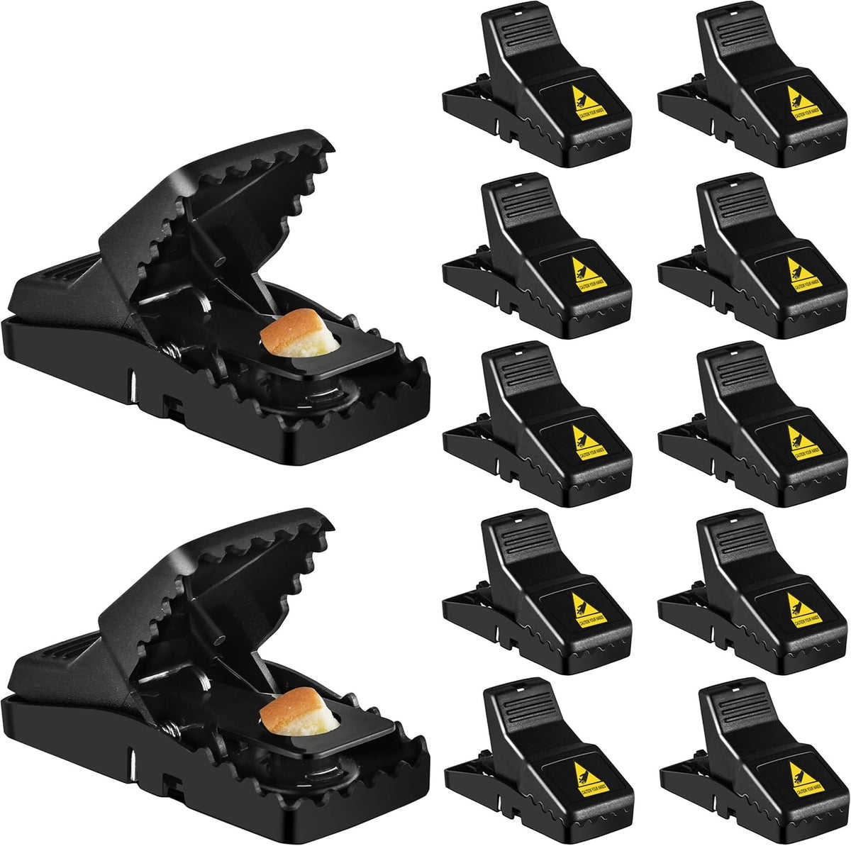 Mouse Trap, 12 Pack Mouse-Traps-Indoor-for-Home Quick Effective Sanitary Safe Mouse Catcher for Family and Pet