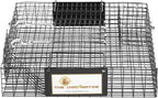Rugged Ranch Single Chipmunkinator Multi‑Catch Chipmunk Trap, Wire Cage, 14.5"x4"x 4.5" - Live Catch‑and‑Release, 2‑Door Humane Rodent Control, No‑Poison Outdoor Use