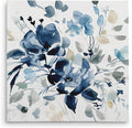 Wexford Home Indigo Garden II Gallery Wrapped Canvas Wall Art, 10x10,