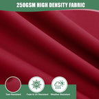 Chaise Lounge Cushions Outdoor Set of 2 - Waterproof and Fade Resistant Sun Lounger Replacement Cushions - Patio Lounger Pads with Removable Cover for Pool, Deck, Lawn, 80 x 26 x 3 Inch, Red