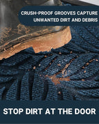 Yimobra Front Door Mat Outdoor Indoor, 29.5x17 All-Season Waterproof Welcome Mat, All-Weather Outside Entrance Mat, Non-Slip Patio Porch Doormat, Low Profile, Fade Resistant, Blue