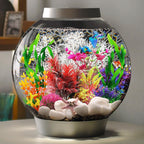 Aquarium Decorations Plants with Resin Coral, 12 pcs Fish Tank Accessories, Fish Tank Decorations Small Plants Plastic, Aquarium Decor Artificial Plant