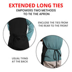 Utopia Kitchen Bib Aprons 10 Pack Adjustable With 2 Pockets Black