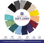 American Soft Linen Luxury Hand Towels for Bathroom, 600 GSM 100% Cotton Turkish 4 Piece Hand Towel Set, 600 GSM Hand Face Towels for Kitchen, Electric Blue Hand Towels
