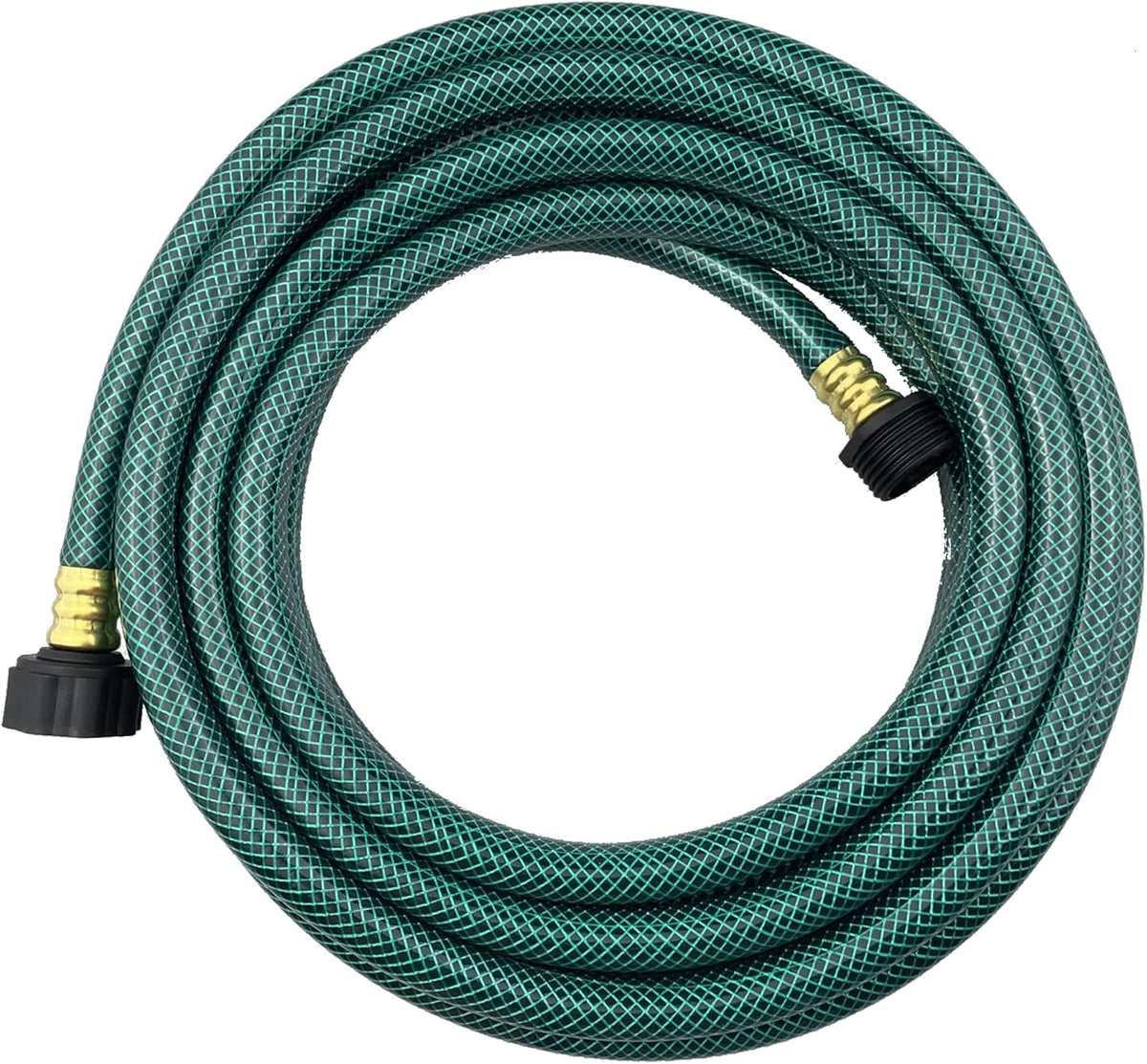 PVC Garden Hose 1/2 Inch, Flexible Water Hose with Male and Female Fittings, No Leaking, Heavy Duty, for Household, Outdoors, Lawns, Patio (20 FT, Green, Plastic Fittings)