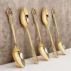 150PCS Gold Plastic Spoons - Gold Spoons Disposable - 8.1 Inch Heavy Duty Plastic Silverware - Heavyweight Elegant Disposable Utensils for Catering, Parties, Dinners, Weddings
