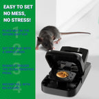 Mouse Traps Indoor for Home - 6 Pack Reusable Rat Trap, Touch-Free Snap Trap, Heavy Duty Mouse Catcher for Indoor & Outdoor Use, Instantly Kill Mice and Rodents