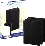 Fellowes Carbon Filters for AeraMax Air Purifiers - 4 Pack (9324201),Black, 16.1" x 12.4" x 0.2"