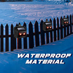 6 Pack Solar Animal Repellent, Predator Eyes Animal Deterrent Sentinels with Red LED Blinking Lights Drive Away Raccoon, Deer, Skunk, Cat, Coyote from Yard Farm and Chicken Coops