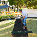 Lawn Leveling Rake Heavy Duty Stainless Steel Lawn Leveler Tool 45”x10” with 78” Adjustable Long Handle Yard Level Rake for Soil, Ground,Backyard Dressing,Golf Field,Garden Tools Grass Seed