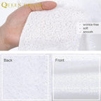 White Sequin Backdrop Curtain 7ft x 7ft Party Backdrop Curtains Sparkly Photo Backdrop for Party Wedding Birthday Wall Decoration