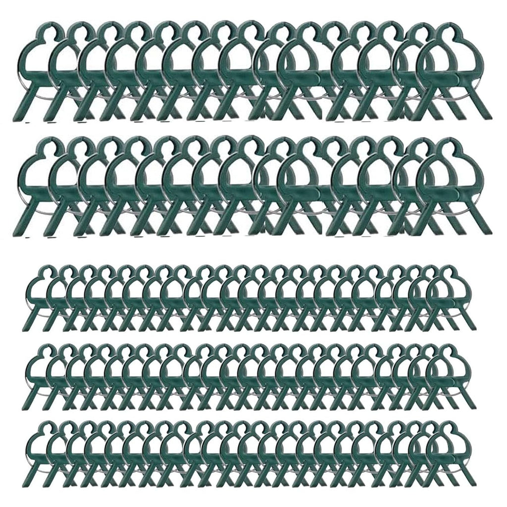 7Queen 80PCS Garden Plant Supports Clips, 2 Sizes Adjusting Reusable Plant Clips for Supporting Stems of Flower Vine Vegetables Tomatoes Climbing
