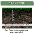 12 Pack 16 Inch Metal Plant Support Stakes for Outdoor Plants and Flowers