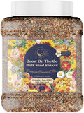 Bulk Wildflower Seed Shaker – Perennial Flower Seeds Mix to Plant Anywhere, by Geva Grow | 20 - Different Type Beautiful Perennial Wildflower Seeds Bulk 900,000+ Seeds, 1 Pound Tub