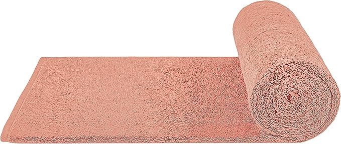 Cotton Paradise 100% Cotton 40x80 Oversized Bath Sheet, Extra Large Turkish Bath Towels for Bathroom, Coral Bathsheet