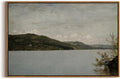 InSimSea Framed Canvas Wall Art Vintage Decor, Classical Landscape Paintings Artwork, Large Prints, Vintage Nature Decor, Retro Wall Decoration for Bedroom Living Room Bathroom, 20"x30"