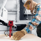 HLDD HANDLANDY Work Gloves for Women and Ladies, Leather Gardening Gloves Flexible Mechanic Working Gloves
