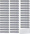 Beuta Landscape Edging | Garden Edging Border | Faux Stone Blocks for Lawn Edging, Flower Beds & Yard Edging – 40 Pack | Each Section Has 6 Blocks 48" L x 4" W x 6.5" H | 80 Spikes | Greystone