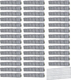 Beuta Landscape Edging | Garden Edging Border | Faux Stone Blocks for Lawn Edging, Flower Beds & Yard Edging – 40 Pack | Each Section Has 6 Blocks 48" L x 4" W x 6.5" H | 80 Spikes | Greystone