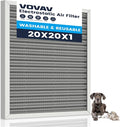 20x20x1 Air Filter-MERV 8, Washable & Reusable Electrostatic Air Filter, AC/HVAC Furnace Filter, Lasts a Lifetime, Permanent Filter, Breathe Fresher,Home And Office Actual Size:19.75x19.75x0.86Inch