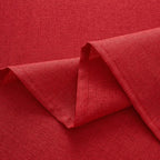 NLMUVW Red Linen Tablecloth Rectangle, Christmas Table Cloth Water Resistant Textured Table Cover for Kitchen Dining Coffee Party, 54 x 84 Inch