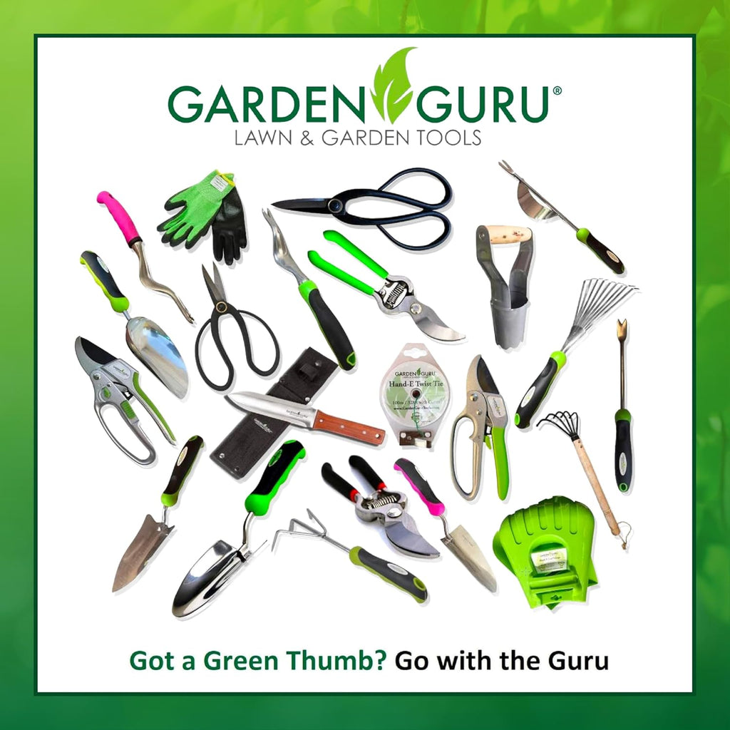 Garden Guru Hand Weeder Trowel with Ergonomic Handle – Stainless Steel Weeding & Digging Knife – Rust Resistant - Perfect for Weeding, Transplanting, Digging, Pruning, Cutting (4Pack)