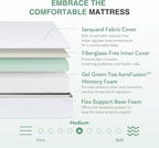 Full Mattress in a Box, 12 inch Mattresses for Platform Bed Double Size Daybed Bunk, Green Tea Memory Foam Mattress for Cool Sleep & Pressure Relief, Medium Firm