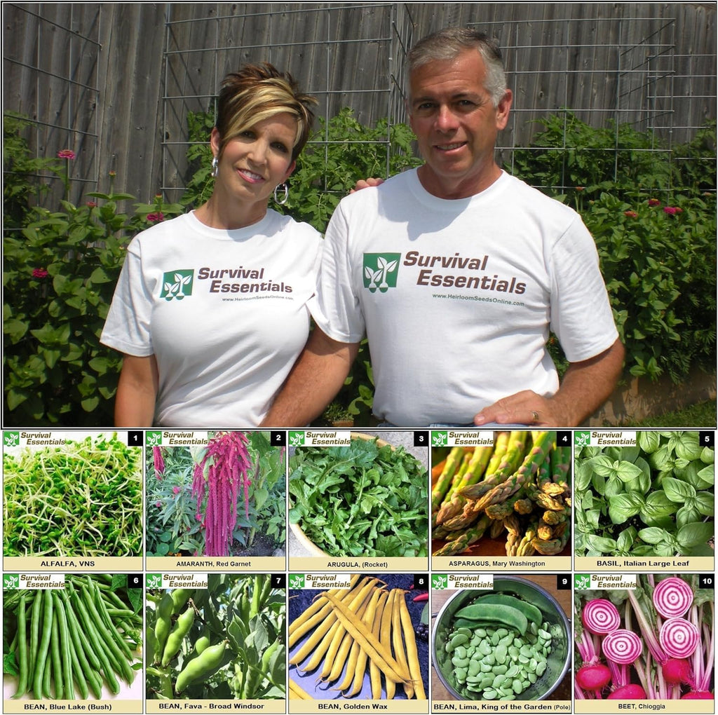 Heirloom Seeds for Planting Vegetables and Fruits - Survival Essentials 135 Variety Seed Vault - Medicinal Herb Seeds - Grow Healthy Non-GMO Food