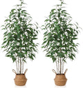 Artificial Eucalyptus Tree,5Ft Tree Fake Plant in Pot for Home and Office Decor,Potted Faux Plants Tall Artificial Trees for Indoor, Outdoor