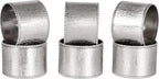 12 Pack Decorative Napkin Ring - Heavy Duty Metal Round Napkin Holders, Silver Electroplated Finish with Beaded Edge, Vintage Rustic Metal Napkin Rings for Dining, Weddings,Holidays - CLEENTABLE