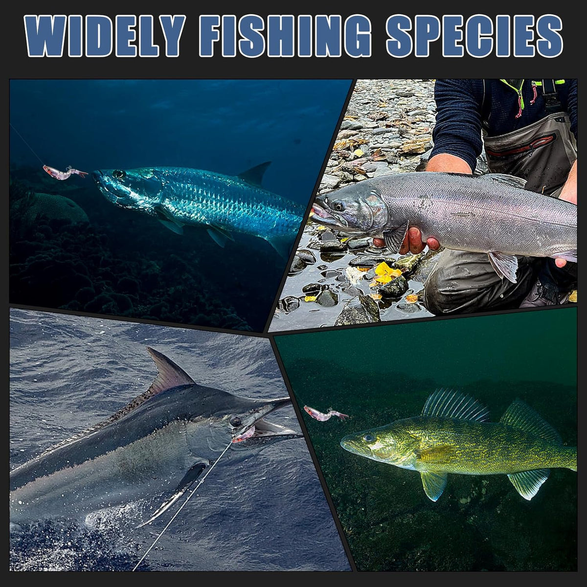 Fishing Lures for Bass Trout Topwater Multi Jointed Swimbaits Slow Sinking Bionic Swimming Lures Bass Freshwater Saltwater Bass Lifelike Fishing Lures Kit